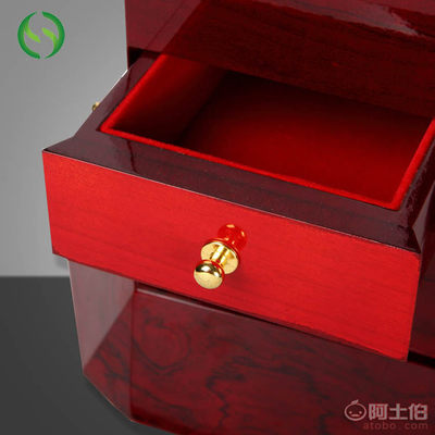 钢琴亮光漆首饰收纳盒 实木工艺与艺术美学的完美结合